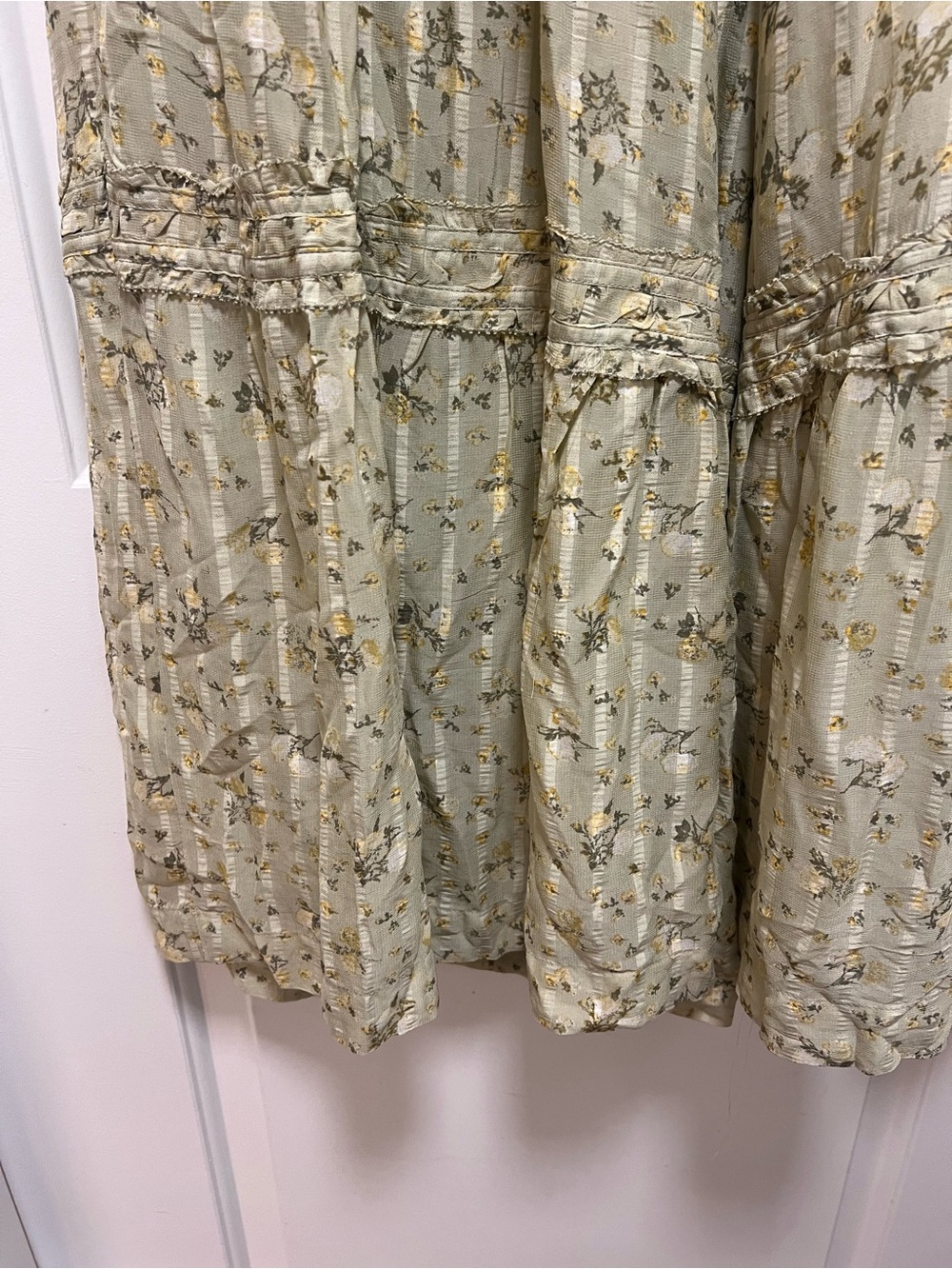 Free People Yellow Emmaline Tiered Floral Pants - Picture 7 of 12